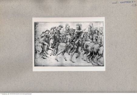 Vorderseite von  [http://creativecommons.org/publicdomain/mark/1.0/] Soldaten auf Pferden - , bh093438. Foto.