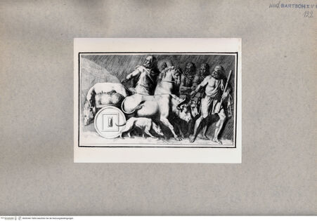 Vorderseite von  [http://creativecommons.org/publicdomain/mark/1.0/] Männer mit Tieren - , bh093467. Foto.