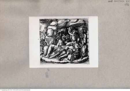 Vorderseite von  [http://creativecommons.org/publicdomain/mark/1.0/] David enthauptet Goliath mit einem Schwert - , bh093471. Foto.