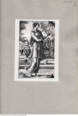 Vorderseite von  [http://creativecommons.org/publicdomain/mark/1.0/] Spes est certa expectatio (Hoffnung ist die gewisse Erwartung) - , bh093476. Foto.