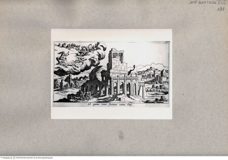 Vorderseite von  [http://creativecommons.org/publicdomain/mark/1.0/] Ad gemitus cereris flectuntur numina olimpi - , bh093490. Foto.