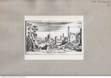 Vorderseite von  [http://creativecommons.org/publicdomain/mark/1.0/] Hic Arethusa docat Cererem, Proserpina quo sit. - , bh093495. Foto.