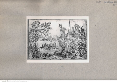 Vorderseite von  [http://creativecommons.org/publicdomain/mark/1.0/] Bucht mit Menschenansammlung - , bh093500. Foto.