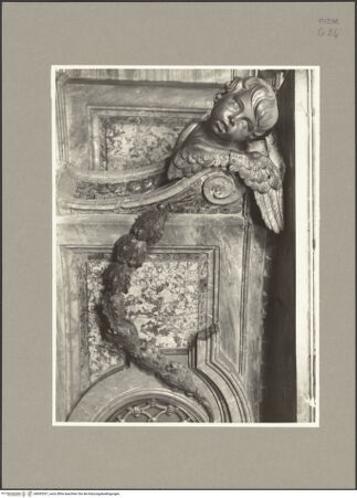 Vorderseite von Pedrini, Augusto [https://www.deutsche-digitale-bibliothek.de/content/lizenzen/rv-ez/] Hauptaltar - Detail, Cherubim links, bh093537_recto. Foto: Pedrini, Augusto.