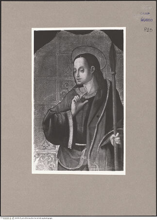 Vorderseite von Sopr. BAS NA [https://www.deutsche-digitale-bibliothek.de/content/lizenzen/rv-ez/] Heiliger - Gesamtansicht, bh093679_recto. Foto.