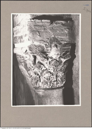 Vorderseite von Sopr. BAS NA [https://www.deutsche-digitale-bibliothek.de/content/lizenzen/rv-ez/] Santa SofiaSüdwestfassade - Portal, Detail, linkes Kapitell, bh093701_recto. Foto: Urban, Thomas.