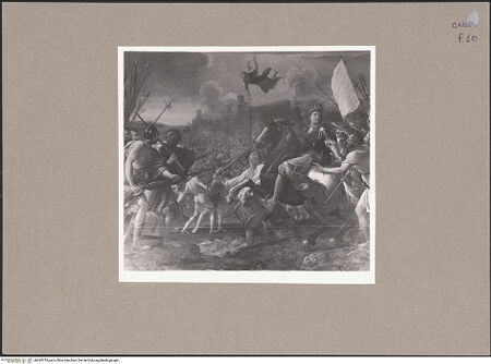 Vorderseite von Sopr. BAS NA [https://www.deutsche-digitale-bibliothek.de/content/lizenzen/rv-ez/] Giovanni Grillo belagert Sorrento (1648) - Gesamtansicht, bh093710_recto. Foto.