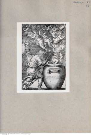 Vorderseite von  [http://creativecommons.org/publicdomain/mark/1.0/] Epimetheus öffnet die Büchse der Pandora - , bh094524. Foto.