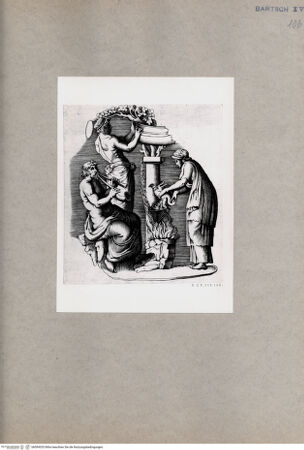 Vorderseite von  [http://creativecommons.org/publicdomain/mark/1.0/] Allegorische Szene - , bh094535. Foto.