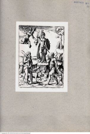 Vorderseite von  [http://creativecommons.org/publicdomain/mark/1.0/] Perseus und Minerva - , bh094565. Foto.