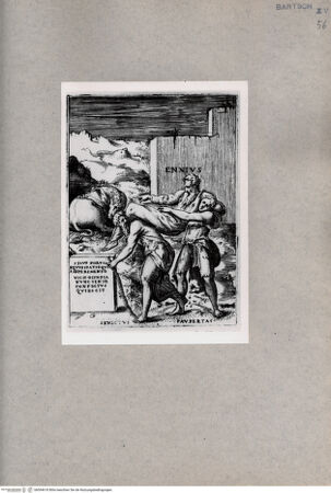 Vorderseite von  [http://creativecommons.org/publicdomain/mark/1.0/] Sicut fortis ... - , bh094618. Foto.