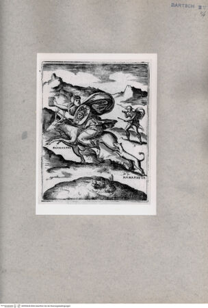 Vorderseite von  [http://creativecommons.org/publicdomain/mark/1.0/] Jagdszene - , bh094628. Foto.