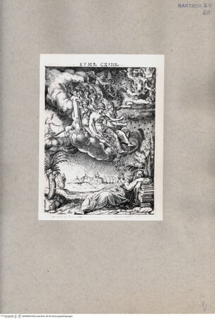 Vorderseite von  [http://creativecommons.org/publicdomain/mark/1.0/] Diana und die Tugenden über einem schlafenden Mann - , bh094668. Foto.