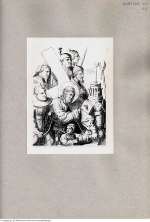 Vorderseite von  [http://creativecommons.org/publicdomain/mark/1.0/] Christus trägt das Kreuz - , bh094670. Foto.