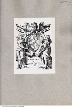 Vorderseite von  [http://creativecommons.org/publicdomain/mark/1.0/] Wappen von Papst Julius III. - , bh094688. Foto.