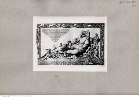 Vorderseite von  [http://creativecommons.org/publicdomain/mark/1.0/] Personifikation des Flusses Nil - , bh094978. Foto.