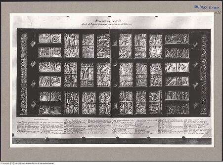 Vorderseite von ICCD [https://www.deutsche-digitale-bibliothek.de/content/lizenzen/rv-ez/] Szenen aus dem Neuen und Alten Testament - Ausstattung vor der Restaurierung (1960/1961), bh095021_recto. Foto.