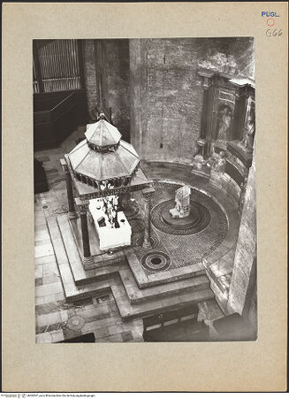 Vorderseite von Ficarelli, Bari [https://www.deutsche-digitale-bibliothek.de/content/lizenzen/rv-ez/] Mosaikfußboden des Presbyteriums - Gesamtansicht von Südwesten, bh095397_recto. Foto: Ficarelli, Michele.