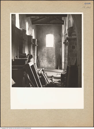 Vorderseite von Hutzel, Max [https://www.deutsche-digitale-bibliothek.de/content/lizenzen/rv-ez/] San Salvatore Maggiore a CorteLinkes Seitenschiff - Blick zum Presbyterium, bh095480_recto. Foto: Hutzel, Max.