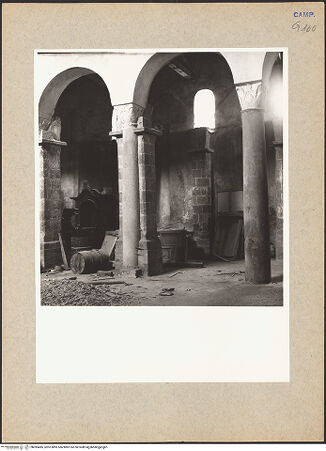 Vorderseite von Hutzel, Max [https://www.deutsche-digitale-bibliothek.de/content/lizenzen/rv-ez/] San Salvatore Maggiore a Corte - Linke Arkade, bh095485_recto. Foto: Hutzel, Max.