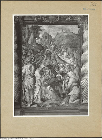 Vorderseite von ICCD [https://www.deutsche-digitale-bibliothek.de/content/lizenzen/rv-ez/] Freskenzyklus zur Passion ChristiKreuztragung Christi - , bh095741_recto. Foto.