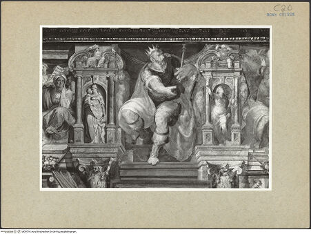 Vorderseite von ICCD [https://www.deutsche-digitale-bibliothek.de/content/lizenzen/rv-ez/] Freskenzyklus zur Passion ChristiKönig Salomon - , bh095764_recto. Foto.