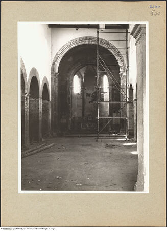 Vorderseite von Bibliotheca Hertziana [https://www.deutsche-digitale-bibliothek.de/content/lizenzen/rv-fz/] Santa Caterina - Blick zur Hauptkapelle, bh095802_recto. Foto: Hutzel, Max.