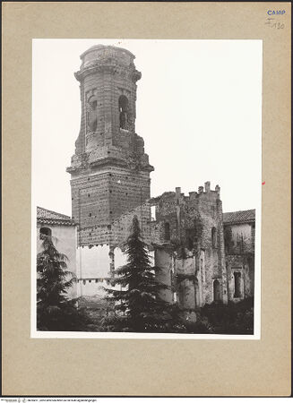 Vorderseite von Hutzel, Max [https://www.deutsche-digitale-bibliothek.de/content/lizenzen/rv-ez/] Santa Placida - Fassade und Campanile vor der Restaurierung, bh095811_recto. Foto: Hutzel, Max.