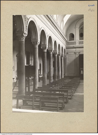 Vorderseite von Hutzel, Max [https://www.deutsche-digitale-bibliothek.de/content/lizenzen/rv-ez/] Chiesa dei Cappuccini (ex Chiesa dei Gesuiti) - Rechte Arkade, bh095840_recto. Foto: Hutzel, Max.