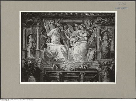 Vorderseite von ICCD [https://www.deutsche-digitale-bibliothek.de/content/lizenzen/rv-ez/] Freskenzyklus zur Passion ChristiProphet und Sibylle - , bh096407_recto. Foto.