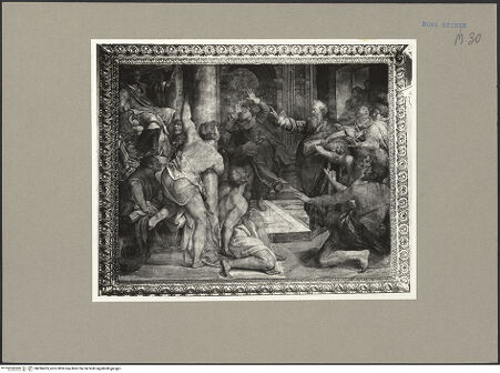 Vorderseite von ICCD [https://www.deutsche-digitale-bibliothek.de/content/lizenzen/rv-ez/] Ausstattung der Cappella Frangipane: Zyklus zum Leben des heiligen Paulus, Propheten und weitere SzenenBestrafung des Elymas - , bh096453_recto. Foto.