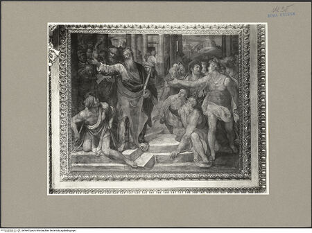 Vorderseite von ICCD [https://www.deutsche-digitale-bibliothek.de/content/lizenzen/rv-ez/] Ausstattung der Cappella Frangipane: Zyklus zum Leben des heiligen Paulus, Propheten und weitere SzenenDie Heiligen Paulus und Barnabas heilen in Lystra einen Lahmen - , bh096455_recto. Foto.