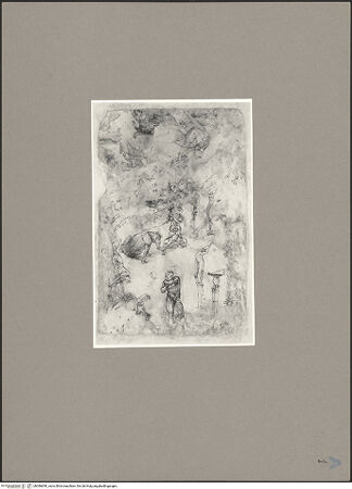 Vorderseite von Bibliotheca Hertziana [https://www.deutsche-digitale-bibliothek.de/content/lizenzen/rv-fz/] Majestas Domini mit Evangelistensymbolen, Erzengeln, Stifter und HeiligemApsiskalotte: Thronender Christus, umgeben von Evangelistensymbolen - Matthäusengel, bh096690_recto. Foto: Sansaini, Renato.