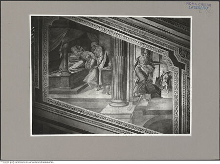 Vorderseite von ICCD (GFN) [https://www.deutsche-digitale-bibliothek.de/content/lizenzen/rv-ez/] Szenen aus dem Alten TestamentIsaak segnet Jakob - Gesamtansicht, bh096693_recto. Foto.