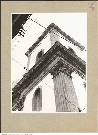 Vorderseite von Hutzel, Max [https://www.deutsche-digitale-bibliothek.de/content/lizenzen/rv-ez/] Chiesa dell'AnnunciataCampanile - Teilansicht, bh096759_recto. Foto: Hutzel, Max.