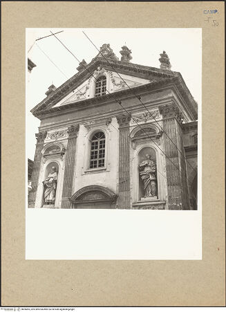 Vorderseite von Hutzel, Max [https://www.deutsche-digitale-bibliothek.de/content/lizenzen/rv-ez/] Chiesa dell'Annunciata - Detail des oberes Teils, bh096805_recto. Foto: Hutzel, Max.