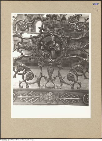 Vorderseite von Hutzel, Max [https://www.deutsche-digitale-bibliothek.de/content/lizenzen/rv-ez/] Tor des Presbyteriums - Detail, Heiliger Blasius, bh096810_recto. Foto: Hutzel, Max.