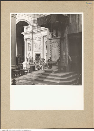 Vorderseite von Hutzel, Max [https://www.deutsche-digitale-bibliothek.de/content/lizenzen/rv-ez/] Duomo - Bischofsthron, bh096949_recto. Foto: Hutzel, Max.