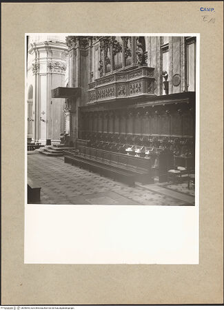 Vorderseite von Hutzel, Max [https://www.deutsche-digitale-bibliothek.de/content/lizenzen/rv-ez/] Duomo - Chorgestühl, bh096953_recto. Foto: Hutzel, Max.