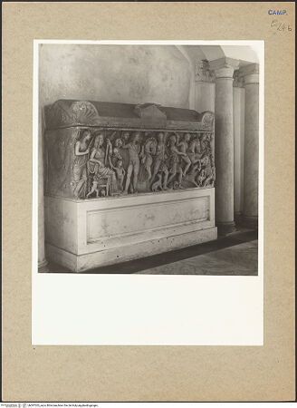 Vorderseite von Hutzel, Max [https://www.deutsche-digitale-bibliothek.de/content/lizenzen/rv-ez/] Die Calydonische Jagd - Seitenansicht, bh097033_recto. Foto: Hutzel, Max.