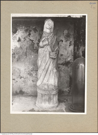 Vorderseite von Hutzel, Max [https://www.deutsche-digitale-bibliothek.de/content/lizenzen/rv-ez/] Grabmal des Antonio de Azzia (de Accia,  gest. 1478) - Temperantia, bh097048_recto. Foto: Hutzel, Max.