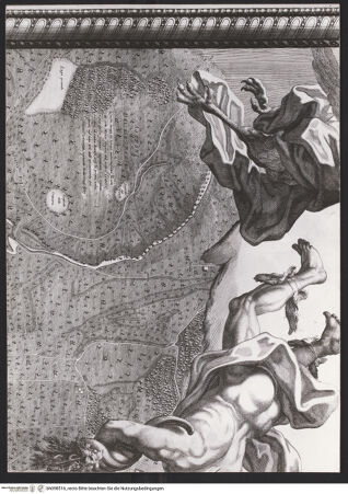 Vorderseite von Sopr. BAS NA [https://www.deutsche-digitale-bibliothek.de/content/lizenzen/rv-ez/] Mappa topografica della città di Napoli e de' suoi contorni - Tafel A/2 (De Seta: Tafel 8), bh098516_recto. Foto.