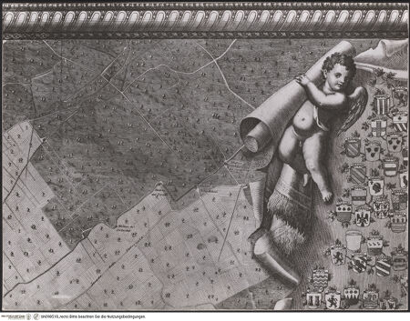 Vorderseite von Sopr. BAS NA [https://www.deutsche-digitale-bibliothek.de/content/lizenzen/rv-ez/] Mappa topografica della città di Napoli e de' suoi contorni - Tafel F/1 (De Seta: Tafel 6), bh098518_recto. Foto.