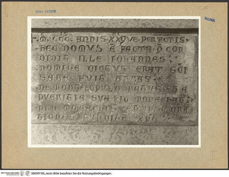 Vorderseite von bh099185_recto