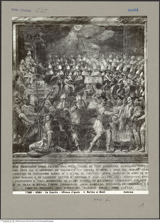 Vorderseite von Alinari [https://www.deutsche-digitale-bibliothek.de/content/lizenzen/rv-ez/] Das Konzil des heiligen Silvester - Gesamtansicht, bh099614_recto. Foto.