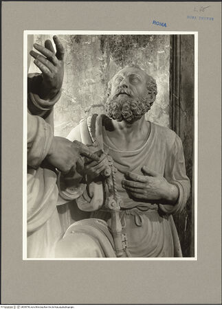 Vorderseite von Hutzel, Max [https://www.deutsche-digitale-bibliothek.de/content/lizenzen/rv-ez/] Die Schlüsselübergabe - Petrus, Detail: Oberkörper, bh099758_recto. Foto.