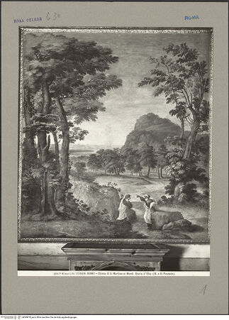 Vorderseite von Alinari [https://www.deutsche-digitale-bibliothek.de/content/lizenzen/rv-ez/] Landschaften mit Episoden aus der Vita des Propheten EliasElias beauftragt seinen Diener, das Meer zu beobachten - Gesamtansicht, bh099979_recto. Foto.