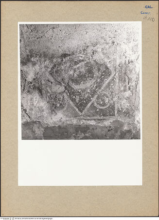 Vorderseite von Bibliotheca Hertziana [https://www.deutsche-digitale-bibliothek.de/content/lizenzen/rv-fz/] Dekoration - Westwand, Detail: Sockelzone, bh100353_recto. Foto.