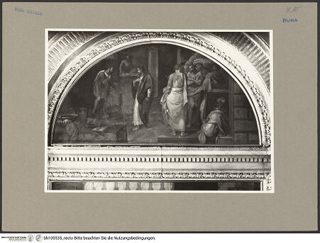 Vorderseite von ICCD [https://www.deutsche-digitale-bibliothek.de/content/lizenzen/rv-ez/] Das Martyrium des heiligen MatthäusDie Berufung des heiligen Matthäus - , bh100535_recto. Foto.