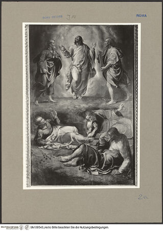 Vorderseite von ICCD [https://www.deutsche-digitale-bibliothek.de/content/lizenzen/rv-ez/] Transfiguration - , bh100543_recto. Foto.